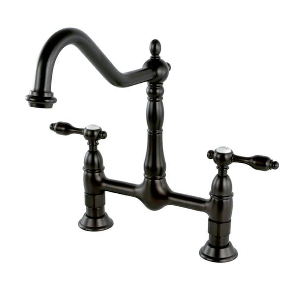 KS1175TAL Tudor Bridge Kitchen Faucet, Oil Rubbed Bronze
